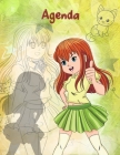 Agenda Semainier Universel Manga: Agenda perpétuel et prise de notes avec couverture et intérieur Manga - 56 semaines avec des pages supplémentaires à Cover Image