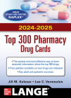 McGraw Hill's 2024/2025 Top 300 Pharmacy Drug Cards By Jill Kolesar, Lee C. Vermeulen Cover Image