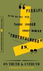 On Truth and Untruth: Selected Writings By Friedrich Nietzsche Cover Image