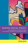 Making Social Policy By Peter Levin, Harvey Ed Levin Cover Image