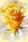 Diabetic Log Book: Portable Blood Glucose Chart, Daily Diary - Small Notebook - Yellow Rose By Simple Planners and Journals Cover Image