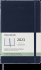Moleskine 2023 Weekly Horizontal Planner, 12M, Large, Sapphire Blue, Hard Cover (5 x 8.25) By Moleskine Cover Image