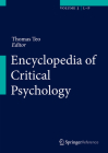 Encyclopedia of Critical Psychology By Thomas Teo (Editor) Cover Image