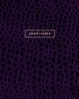 Graph Paper: Executive Style Composition Notebook - Deep Purple Alligator Skin Leather Style, Softcover - 8 x 10 - 100 pages (Offic By Birchwood Press Cover Image
