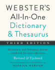 Webster's All-In-One Dictionary and Thesaurus, Third Edition By Merriam-Webster (Editor) Cover Image