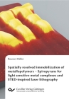 Spatially resolved immobilization of metallopolymers: Spiropyrans for light sensitive metal complexes and STED-inspired laser lithography Cover Image