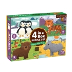 Animals of the World 4-In-A-Box Puzzle Set By Hilli Kushnir (Illustrator) Cover Image