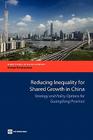 Reducing Inequality for Shared Growth in China: Strategy and Policy Options for Guangdong Province (Directions in Development: Human Development) By The World Bank Cover Image