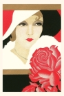Vintage Journal Serious Flapper with Rose By Found Image Press (Producer) Cover Image