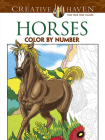 Horses Color by Number Coloring Book (Creative Haven Coloring Books) Cover Image