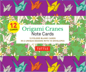 Origami Cranes Note Cards- 12 Cards: In 6 Designs with 13 Envelopes (Card Sized 4 1/2 X 3 3/4 Inch) By Tuttle Studio (Editor) Cover Image