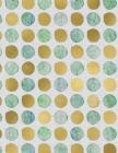 Sea Glass Dots Notebook - 4x4 Graph Paper: 200 Pages 8.5 x 11 Quad Ruled School Student Teacher Math Ocean Beach Polka Dots Cover Image