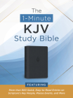 The 1-Minute KJV Study Bible (Pewter Blue): Featuring More Than 800 Quick, Easy-to-Read Entries on Scripture’s Key People, Places, Events, and More By Compiled by Barbour Staff Cover Image