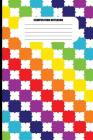Composition Notebook: Rainbow Patchwork Checkerboard Design (100 Pages, College Ruled) Cover Image