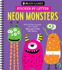 Brain Games - Sticker by Letter: Neon Monsters By New Seasons, Publications International Ltd Cover Image