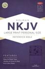 NKJV Large Print Personal Size Reference Bible, Purple LeatherTouch Cover Image