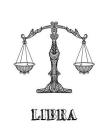 Libra: Coloring Book with Three Different Styles of All Twelve Signs of the Zodiac. 36 Individual Coloring Pages. 8.5 x 11 By Blank Slate Journals Cover Image