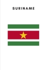 Suriname: Country Flag A5 Notebook to write in with 120 pages Cover Image