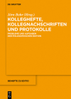 Kolleghefte, Kollegnachschriften und Protokolle (Editio / Beihefte #44) Cover Image