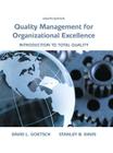 Organizational Excellence: Introduction to Total Quality Cover Image