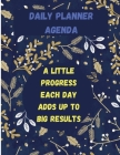 Daily Planner Agenda: Organizer Productivity Journal, Notes, To Do, Exercise, Floral Notebook Cover Image