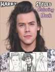 Harry Styles Coloring Book: Awesome Illustrations Harry Styles Adult Coloring Book Cover Image