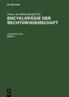 Encyklopädie Der Rechtswissenschaft. Band 1 Cover Image