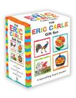 The Eric Carle Gift Set (Boxed Set): The Tiny Seed; Pancakes, Pancakes!; A House for Hermit Crab; Rooster's Off to See the World (The World of Eric Carle) By Eric Carle, Eric Carle (Illustrator) Cover Image