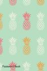 Password Book: Include Alphabetical Index with Pineapple on Mint Background Cover Image