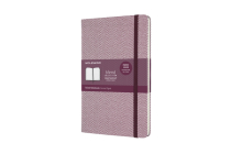 Moleskine Blend Limited Collection Notebook, Large, Ruled, Herringbone Purple (5 x 8.25) By Moleskine Cover Image