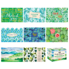 Nature Watercolors, 40 Thank You Cards with Envelopes: (4 1/2 X 3 Inch Blank Cards in 8 Unique Designs) By Tuttle Publishing (Editor) Cover Image