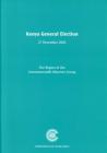 Kenya General Election, 27 December 2002 (Commonwealth Election Reports) Cover Image