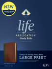 KJV Life Application Study Bible, Third Edition, Large Print (Leatherlike, Brown/Mahogany, Red Letter) Cover Image