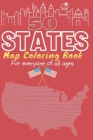 50 States map coloring activity book for everyone of all ages: All American states map mandala coloring book for days and weeks engaging entertainment By Americal Coloring Activity Cover Image