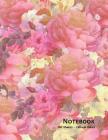 Notebook: Pink and Cream Roses - Shabby Chic - 100 Sheets - College Ruled (8.5 x 11) Cover Image