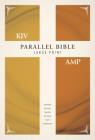 KJV, Amplified, Parallel Bible, Large Print, Hardcover, Red Letter Edition: Two Bible Versions Together for Study and Comparison Cover Image