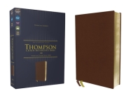 Niv, Thompson Chain-Reference Bible, Genuine Leather, Buffalo, Brown, Red Letter, Art Gilded Edges, Comfort Print By Frank Charles Thompson (Editor), Zondervan Cover Image