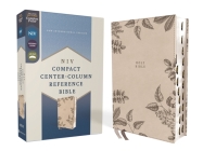 Niv, Compact Center-Column Reference Bible, Leathersoft, Stone, Red Letter, Thumb Indexed, Comfort Print By Zondervan Cover Image