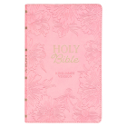 KJV Holy Bible, Gift Edition King James Version, Faux Leather Flexible Cover, Light Pink Floral By Christian Art Gifts (Created by) Cover Image