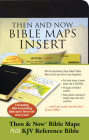Then & Now Bible Maps Insert and KJV Bible Bundle: Bible & Bible Insert (Red Letter, Imitation Leather, Black) By Hendrickson Publishers (Created by) Cover Image