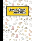 French Ruled Notebook: Seye Ruled Paper, Seyes Ruled Notebooks, Cute Farm Animals Cover, 8.5