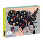 Cocktail Map of the USA 1000 Piece Puzzle By Galison Cover Image