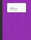 Graph Paper Composition Notebook: Purple, Grid Paper Notebook, Quad Ruled, 4 Square Per Inch (4x4), 100 Sheets, 200 pages (Large, 8.5 x 11) By Abookrush Writion Cover Image