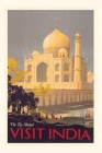 Vintage Journal Taj Mahal, India Travel Poster By Found Image Press (Producer) Cover Image