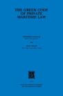 The Greek Code Of Private Maritime Law Cover Image
