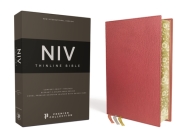Niv, Thinline Bible, Premium Goatskin Leather, Coral, Premier Collection, Black Letter, Gauffered Edges, Comfort Print By Zondervan Cover Image