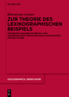 Zur Theorie des lexikographischen Beispiels (Lexicographica. Series Maior #158) By Khrystyna Lettner Cover Image