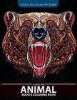 Animals Adult Coloring Book: Patterns of Bear, Parrot, Squirrel, Lion, Tiger, Raccoon, Monkey, Cats, Giraffe, Panda and more By Unicorn Coloring, Adult Coloring Book Cover Image