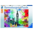 London Postcard 500 PC Puzzle By Ravensburger (Created by) Cover Image