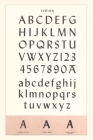 Vintage Journal Font Sample Chart, Lydian By Found Image Press (Producer) Cover Image